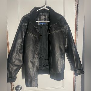 Vince Camuto black leather jacket